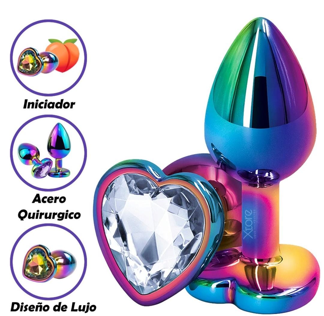 PLUG TORNASOL CORAZON TALLA S