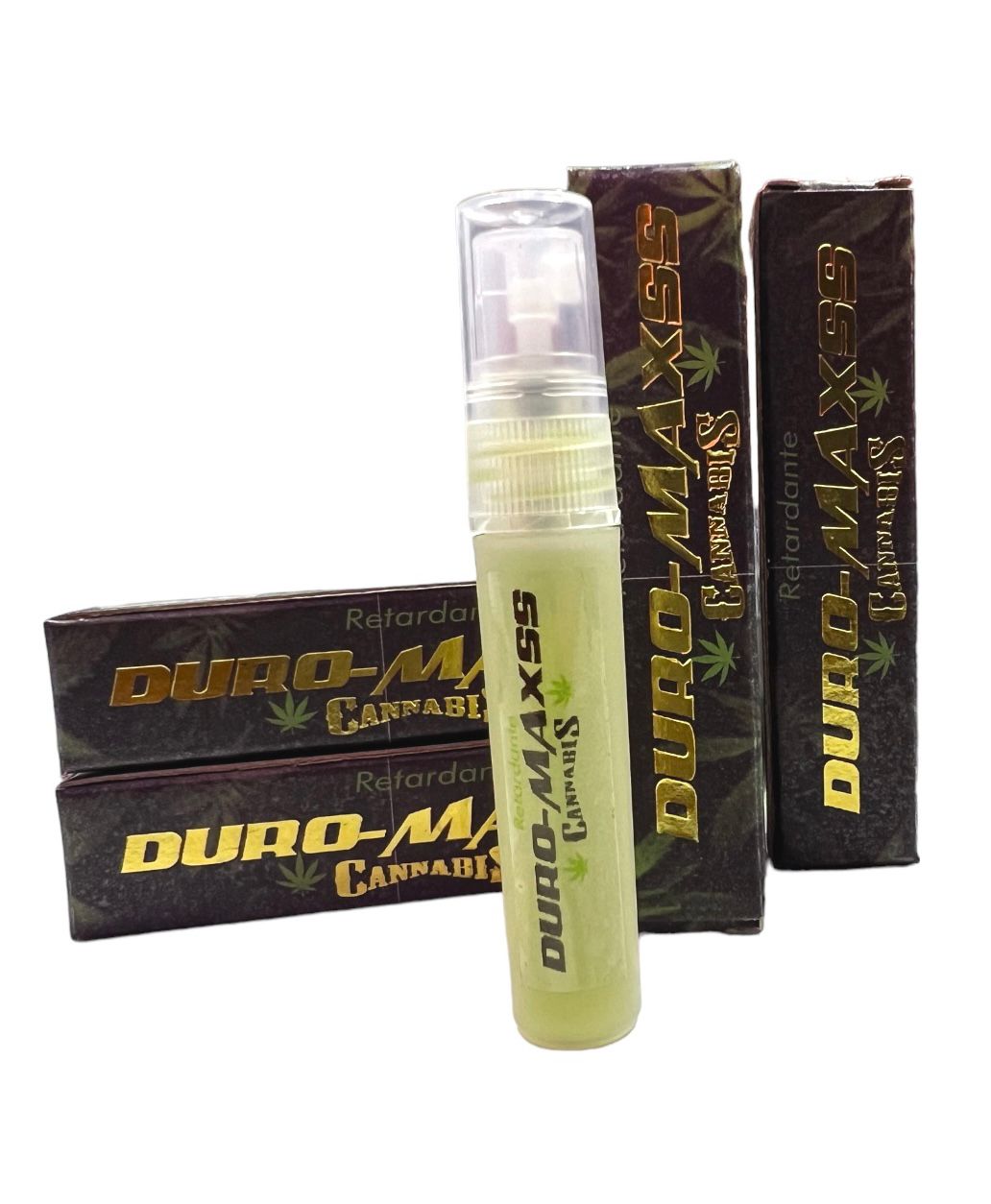 Retardante en spray con cannabis